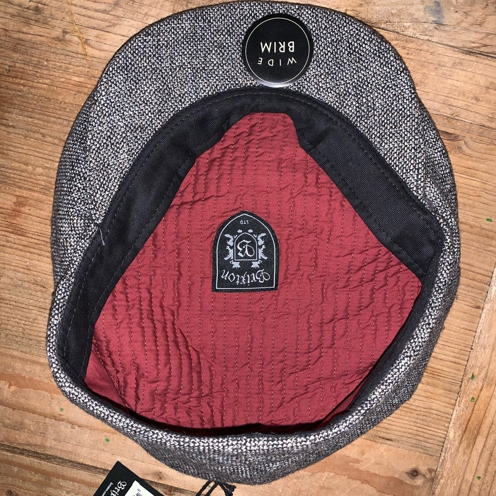 Brixton Flat Cap Grey/Black Medium